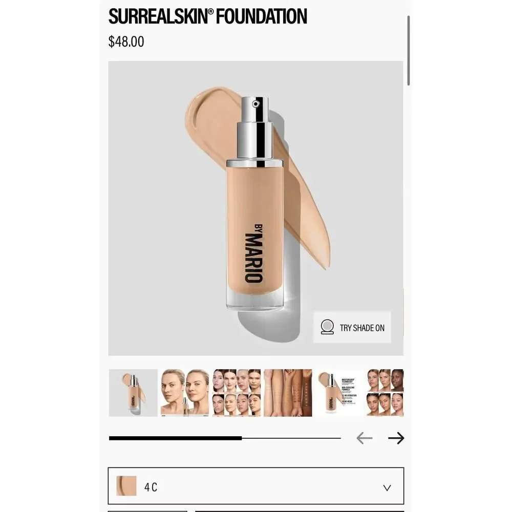 Make Up By Mario Surreal Skin Foundation 4C